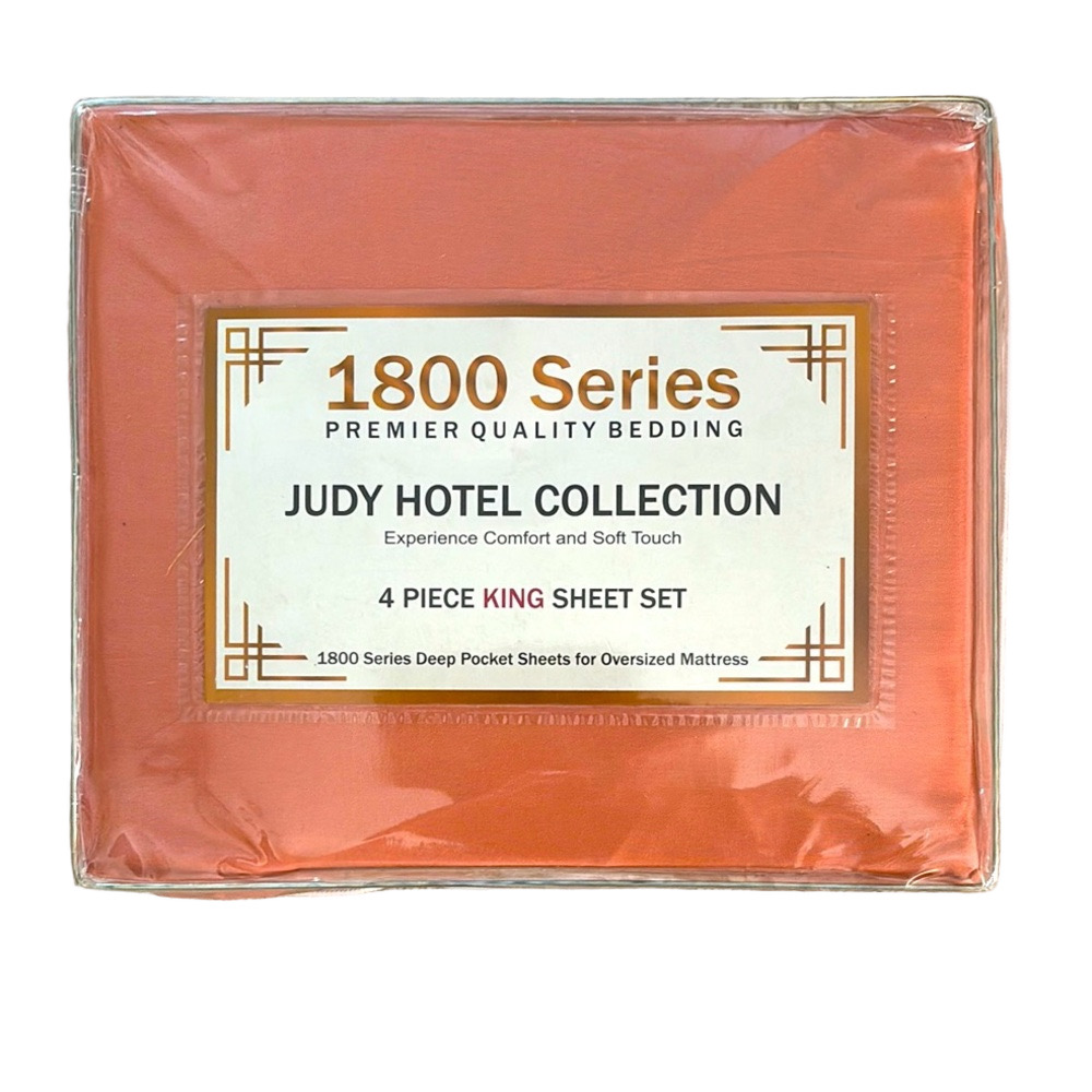 Hotel Collection 1800 Series Orange King Sheet Set